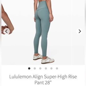 Lululemon Super High Rise Align Size 12